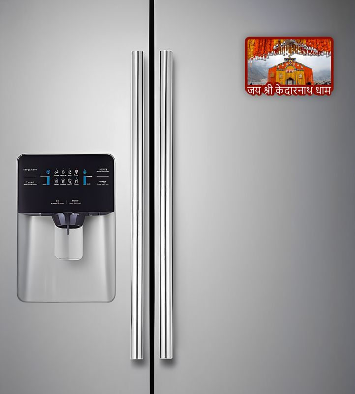 Kedarnath Temple Fridge Magnet  Gift for Travel Lover  Indian Souvenir Fridge Magnet  Home Office & Temple Decoration Stikcer  Religious Gift (Jai Shree Kedarnath Dham)